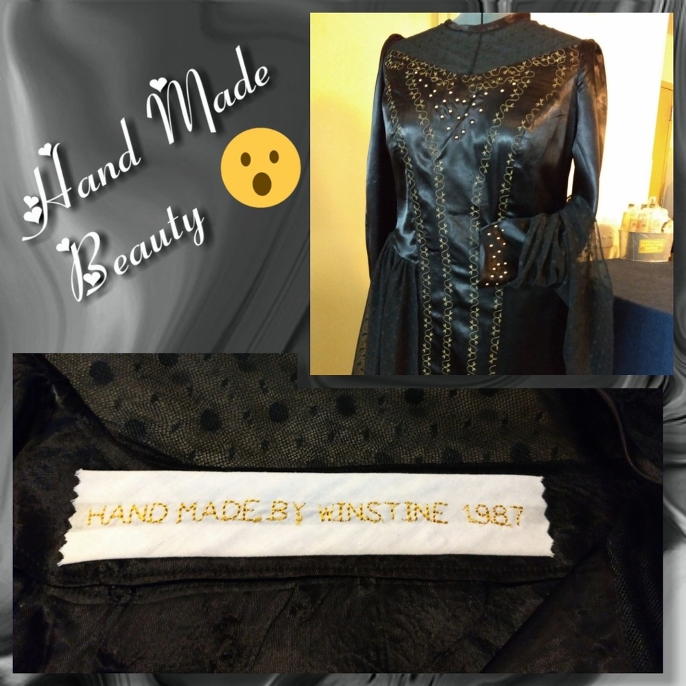 👗 Vintage Black Dress 😍🛍️